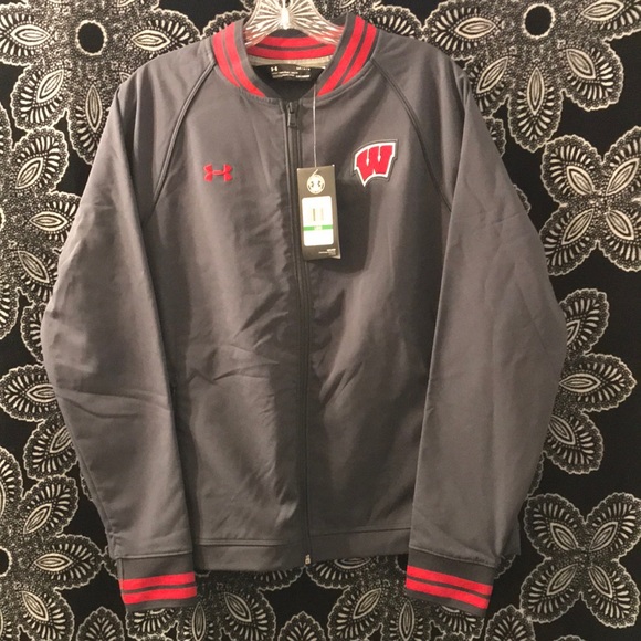 Under Armour Wisconsin ladies large jacket new - Picture 1 of 4